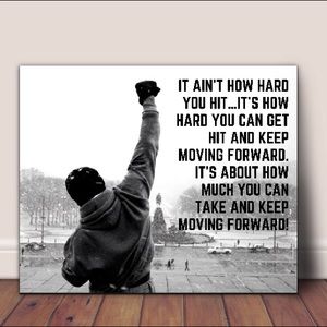 Rocky balboa canvas 16x20 wall art decor